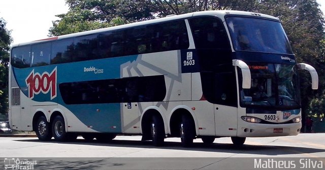 Auto Viação 1001 2603 na cidade de São Paulo, São Paulo, Brasil, por Matheus Silva. ID da foto: 2283353.