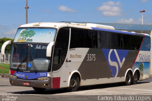 Viação São Luiz 3375 na cidade de Goiânia, Goiás, Brasil, por Carlos Eduardo Lopes. Número da foto: #2282984.