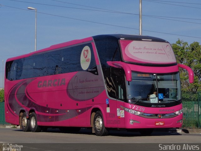 Viação Garcia 7239 na cidade de São Paulo, São Paulo, Brasil, por Sandro Alves. ID da foto: 2282942.