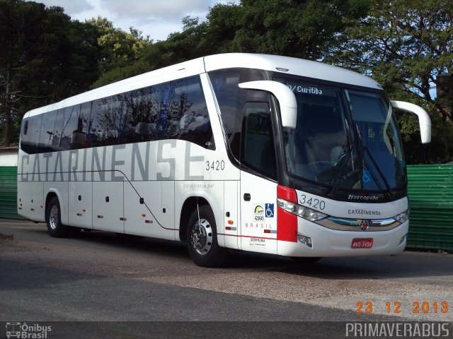 Auto Viação Catarinense 3420 na cidade de Curitiba, Paraná, Brasil, por Alexandre Rodrigo. Número da foto: #2285410.