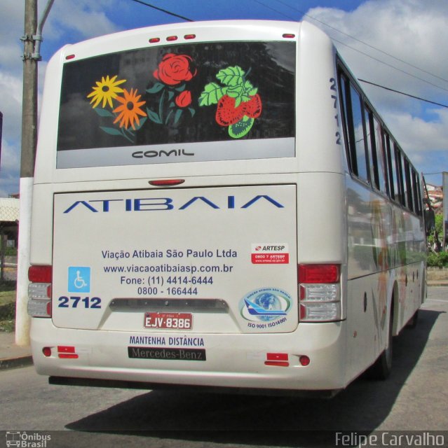 Viação Atibaia São Paulo 2712 na cidade de Bragança Paulista, São Paulo, Brasil, por Matheus Silva. Número da foto: #2286817.