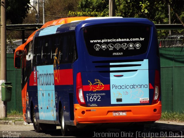 Viação Piracicabana 1692 na cidade de São Paulo, São Paulo, Brasil, por Jerônimo Diniz. Número da foto: #2286468.