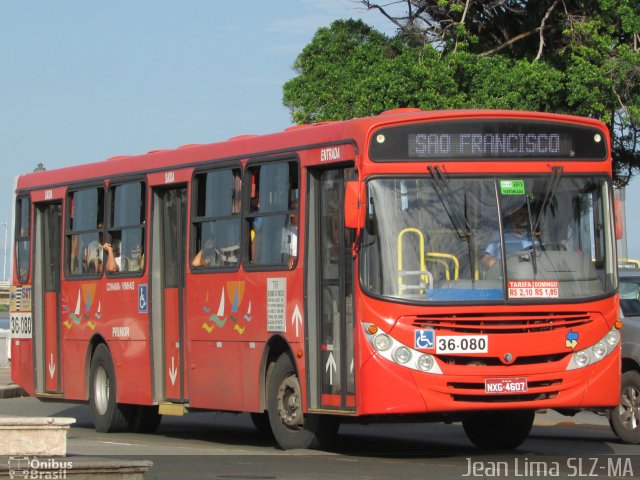 Viação Primor 36-080 na cidade de São Luís, Maranhão, Brasil, por Jean Lima. Número da foto: #2288891.