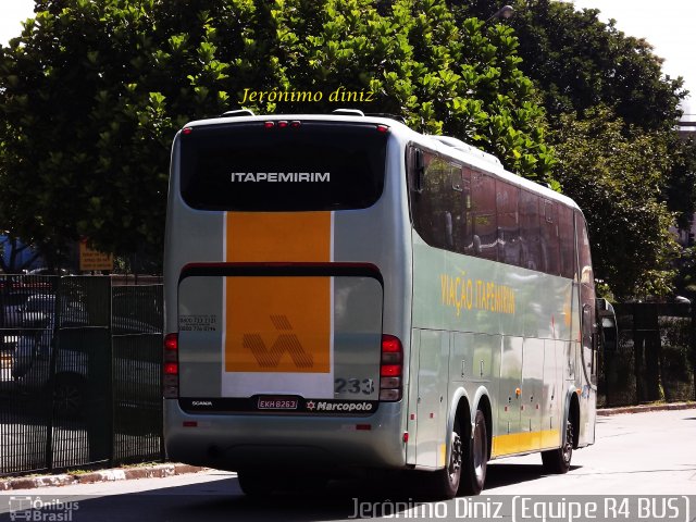 Viação Itapemirim 233 na cidade de São Paulo, São Paulo, Brasil, por Jerônimo Diniz. Número da foto: #2287990.