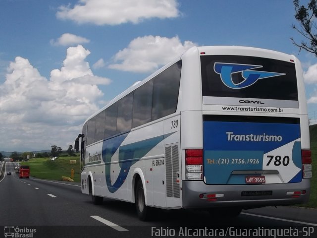 Transturismo Turismo e Fretamento 780 na cidade de Canas, São Paulo, Brasil, por Fabio Alcantara. ID da foto: 2287433.