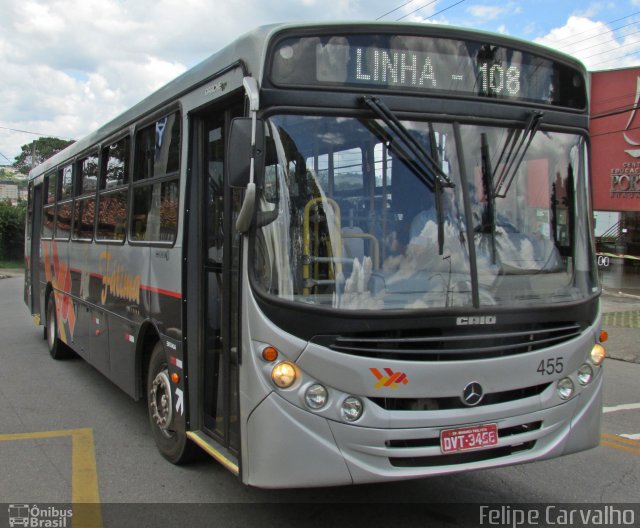 Nossa Senhora de Fátima Auto Ônibus 455 na cidade de Bragança Paulista, São Paulo, Brasil, por Matheus Silva. Número da foto: #2286932.