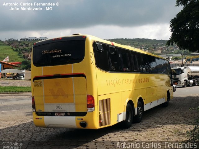 Viação Itapemirim 5083 na cidade de João Monlevade, Minas Gerais, Brasil, por Antonio Carlos Fernandes. Número da foto: #2287408.