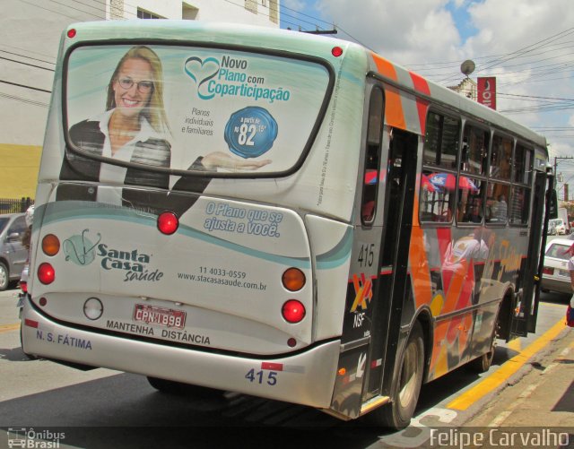Nossa Senhora de Fátima Auto Ônibus 415 na cidade de Bragança Paulista, São Paulo, Brasil, por Matheus Silva. Número da foto: #2286935.