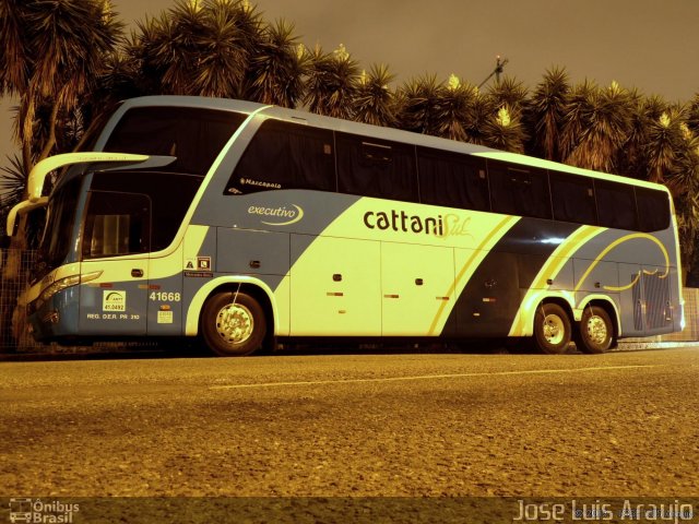 Cattani Sul Transportes e Turismo 41668 na cidade de Curitiba, Paraná, Brasil, por Jose Luis Araujo. ID da foto: 2287678.