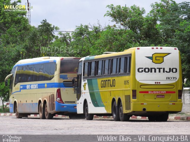 Empresa Gontijo de Transportes 11075 na cidade de Vitória da Conquista, Bahia, Brasil, por Welder Dias. ID da foto: 2288894.