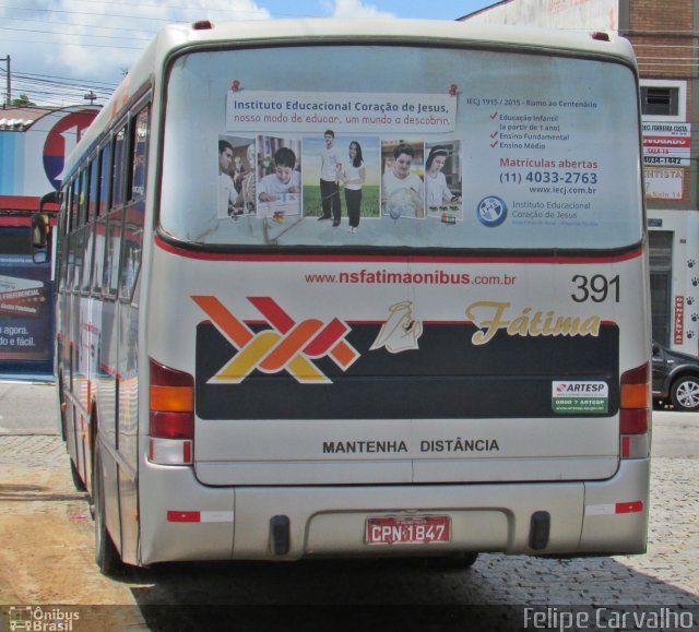 Nossa Senhora de Fátima Auto Ônibus 391 na cidade de Bragança Paulista, São Paulo, Brasil, por Matheus Silva. Número da foto: #2286923.
