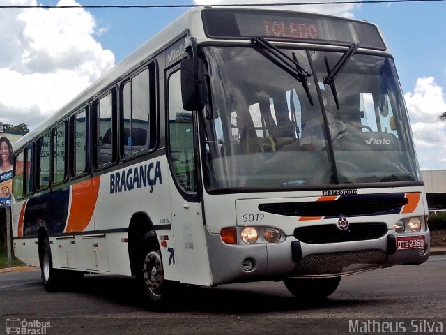 Auto Viação Bragança 6012 na cidade de Bragança Paulista, São Paulo, Brasil, por Matheus Silva. Número da foto: #2286975.