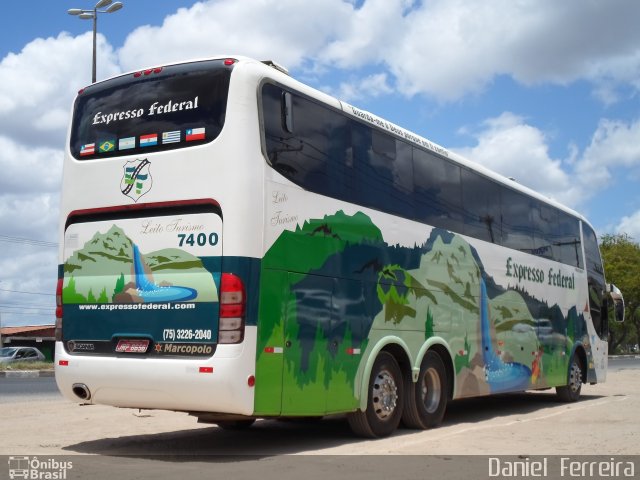 Expresso Federal 7400 na cidade de Feira de Santana, Bahia, Brasil, por Daniel  Ferreira. Número da foto: #2287511.