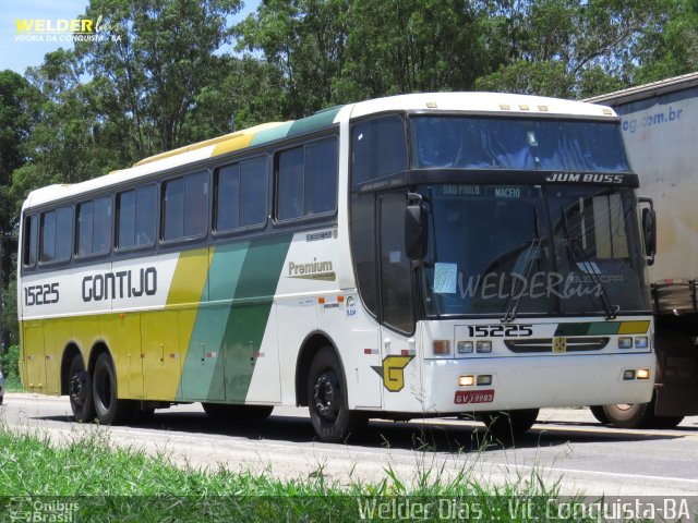 Empresa Gontijo de Transportes 15225 na cidade de Vitória da Conquista, Bahia, Brasil, por Welder Dias. ID da foto: 2288887.