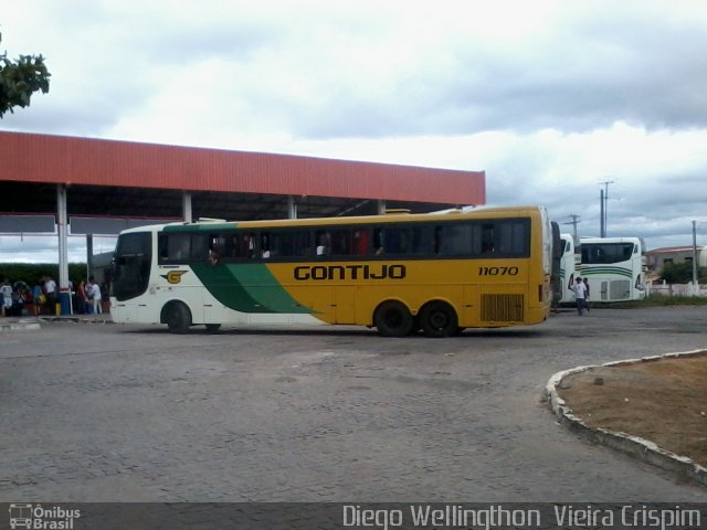 Empresa Gontijo de Transportes 11070 na cidade de Poções, Bahia, Brasil, por Diego Wellingthon  Vieira Crispim. ID da foto: 2291153.