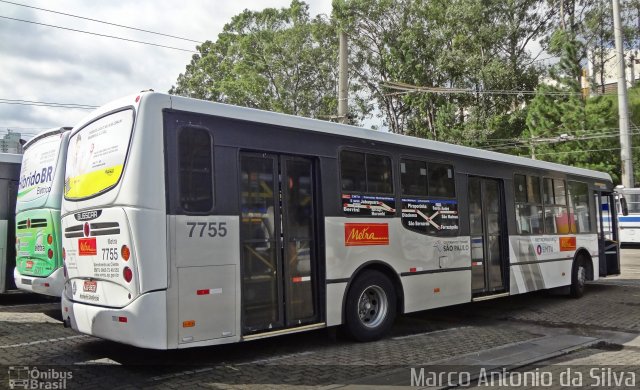 Metra - Sistema Metropolitano de Transporte 7755 na cidade de São Bernardo do Campo, São Paulo, Brasil, por Marco Antonio da Silva. Número da foto: #2289487.