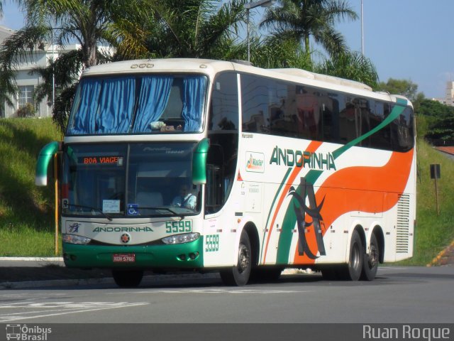 Empresa de Transportes Andorinha 5599 na cidade de Americana, São Paulo, Brasil, por Ruan Roque. Número da foto: #2289169.