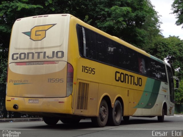 Empresa Gontijo de Transportes 11595 na cidade de São Paulo, São Paulo, Brasil, por Cesar  Eloi. Número da foto: #2290824.