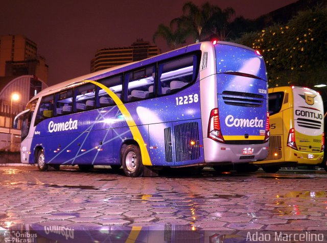 Viação Cometa 12238 na cidade de Belo Horizonte, Minas Gerais, Brasil, por Adão Raimundo Marcelino. Número da foto: #2290872.