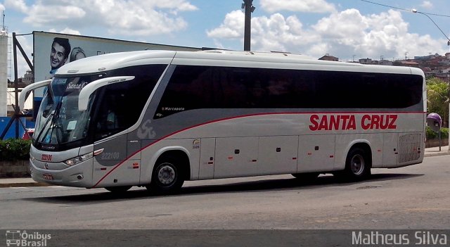 Viação Santa Cruz 222100 na cidade de Bragança Paulista, São Paulo, Brasil, por Matheus Silva. Número da foto: #2289735.