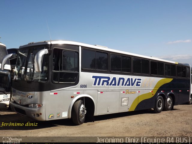 Tranave Turismo 6006 na cidade de Aparecida, São Paulo, Brasil, por Jerônimo Diniz. ID da foto: 2290119.