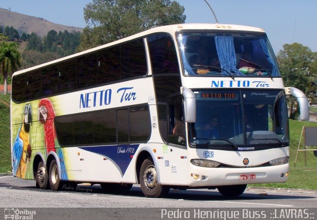 Viação Netto Turismo 125 na cidade de Aparecida, São Paulo, Brasil, por Pedro Henrique Gumercindo da Silva. Número da foto: #2290899.