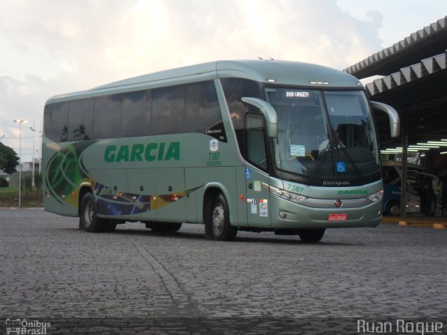 Viação Garcia 7387 na cidade de Americana, São Paulo, Brasil, por Ruan Roque. Número da foto: #2289173.