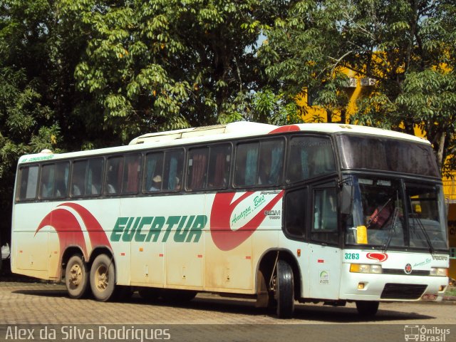 Eucatur - Empresa União Cascavel de Transportes e Turismo 3263 na cidade de Ji-Paraná, Rondônia, Brasil, por Alex da Silva Rodrigues. ID da foto: 2293082.