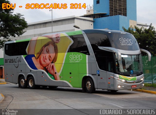 Brasil Sul Linhas Rodoviárias 2605 na cidade de São Paulo, São Paulo, Brasil, por EDUARDO - SOROCABUS. ID da foto: 2291611.