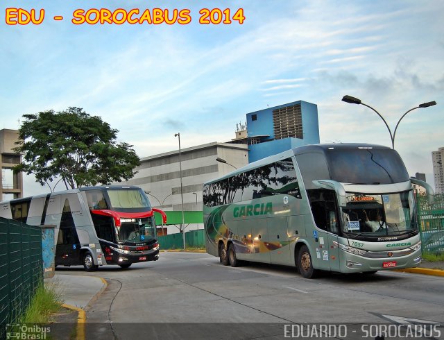 Viação Garcia 7057 na cidade de São Paulo, São Paulo, Brasil, por EDUARDO - SOROCABUS. Número da foto: #2291858.