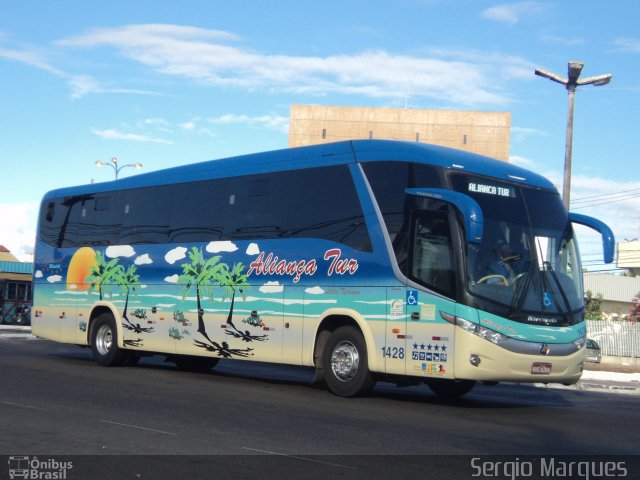 Aliança Tur Transporte de Passageiros e Turismo 1428 na cidade de Aracaju, Sergipe, Brasil, por Sergio Marques . Número da foto: #2292357.