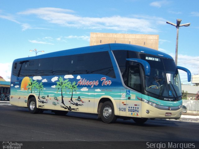 Aliança Tur Transporte de Passageiros e Turismo 1428 na cidade de Aracaju, Sergipe, Brasil, por Sergio Marques . ID da foto: 2292357.