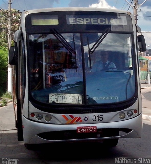 Nossa Senhora de Fátima Auto Ônibus 315 na cidade de Bragança Paulista, São Paulo, Brasil, por Matheus Silva. Número da foto: #2291732.