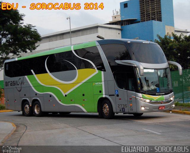 Brasil Sul Linhas Rodoviárias 2735 na cidade de São Paulo, São Paulo, Brasil, por EDUARDO - SOROCABUS. Número da foto: #2291610.