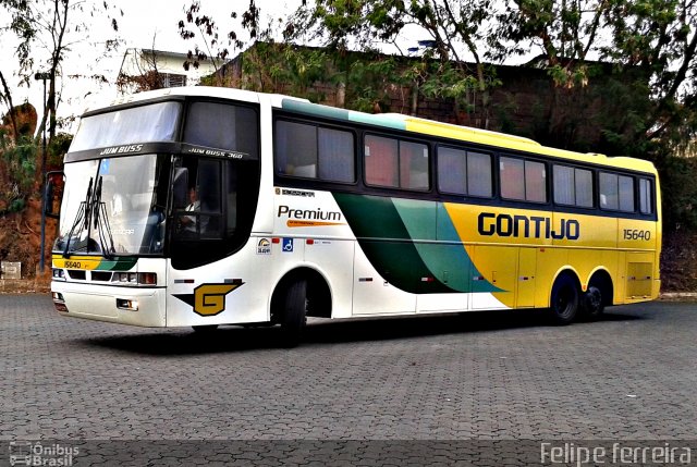 Empresa Gontijo de Transportes 15640 na cidade de Campo Belo, Minas Gerais, Brasil, por Felipe da Silva Ferreira. ID da foto: 2810176.