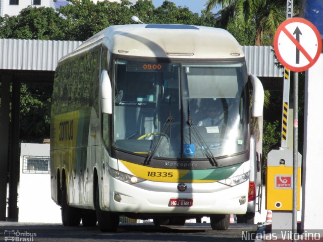 Empresa Gontijo de Transportes 18335 na cidade de Fortaleza, Ceará, Brasil, por Nícolas Vitorino Lopes. Número da foto: #2809686.