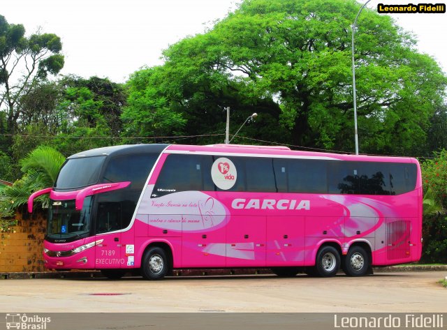 Viação Garcia 7189 na cidade de Maringá, Paraná, Brasil, por Leonardo Fidelli. Número da foto: #2811258.