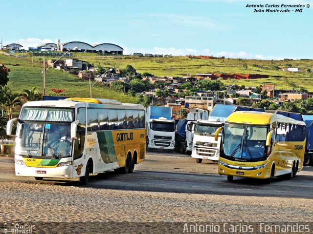 Empresa Gontijo de Transportes 12010 na cidade de João Monlevade, Minas Gerais, Brasil, por Antonio Carlos Fernandes. Número da foto: #2829247.