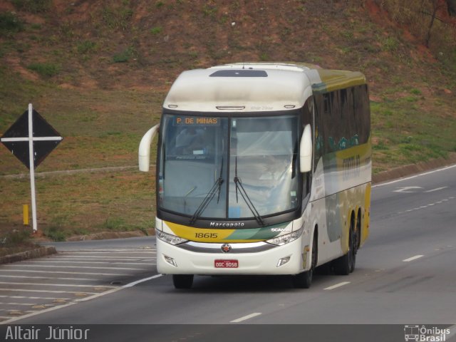 Empresa Gontijo de Transportes 18615 na cidade de Juatuba, Minas Gerais, Brasil, por Altair Júnior. ID da foto: 2830314.