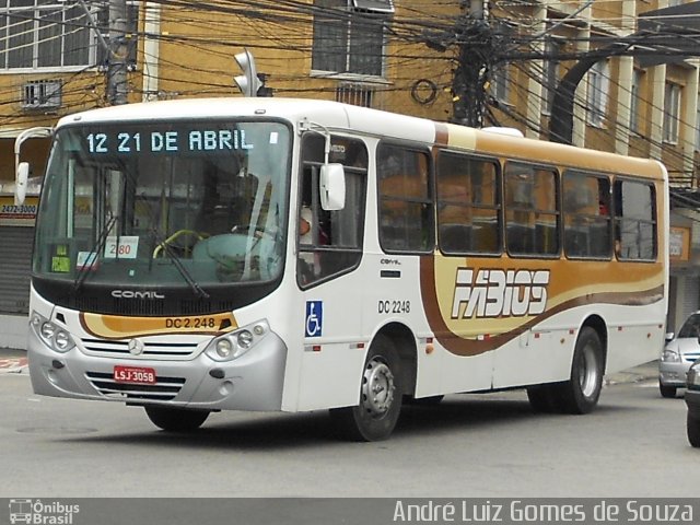 Transportes Fabio's DC 2.248 na cidade de Duque de Caxias, Rio de Janeiro, Brasil, por André Luiz Gomes de Souza. ID da foto: 2830501.