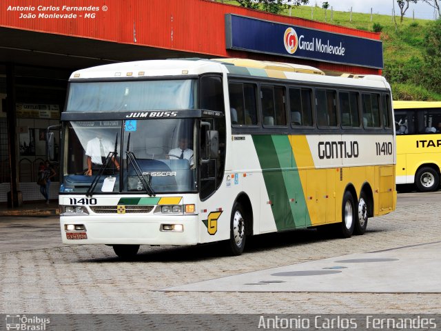 Empresa Gontijo de Transportes 11410 na cidade de João Monlevade, Minas Gerais, Brasil, por Antonio Carlos Fernandes. ID da foto: 2829238.