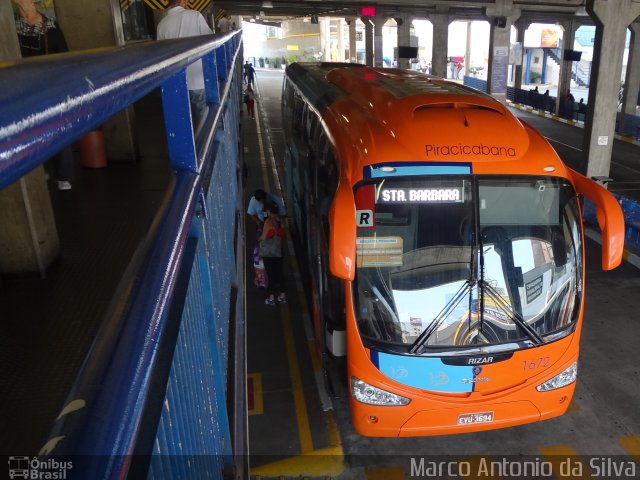 Viação Piracicabana 1672 na cidade de São Bernardo do Campo, São Paulo, Brasil, por Marco Antonio da Silva. Número da foto: #2830329.