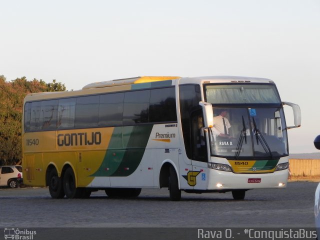 Empresa Gontijo de Transportes 11540 na cidade de Vitória da Conquista, Bahia, Brasil, por Rava Ogawa. ID da foto: 2832677.