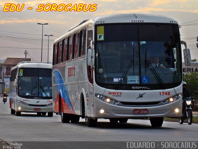 BBTT - Benfica Barueri Transporte e Turismo 1748 na cidade de Sorocaba, São Paulo, Brasil, por EDUARDO - SOROCABUS. Número da foto: #2834523.