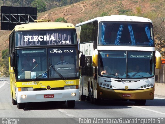 Flecha Turismo 12001 na cidade de Aparecida, São Paulo, Brasil, por Fabio Alcantara. ID da foto: 2834947.