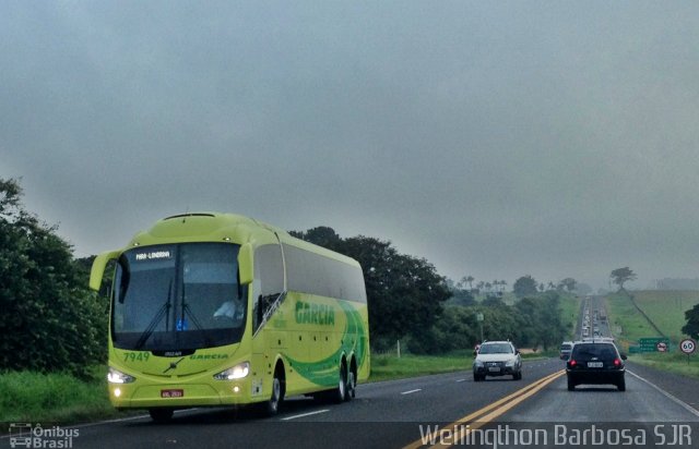 Viação Garcia 7949 na cidade de Bady Bassitt, São Paulo, Brasil, por Lucas Miranda. Número da foto: #2834013.