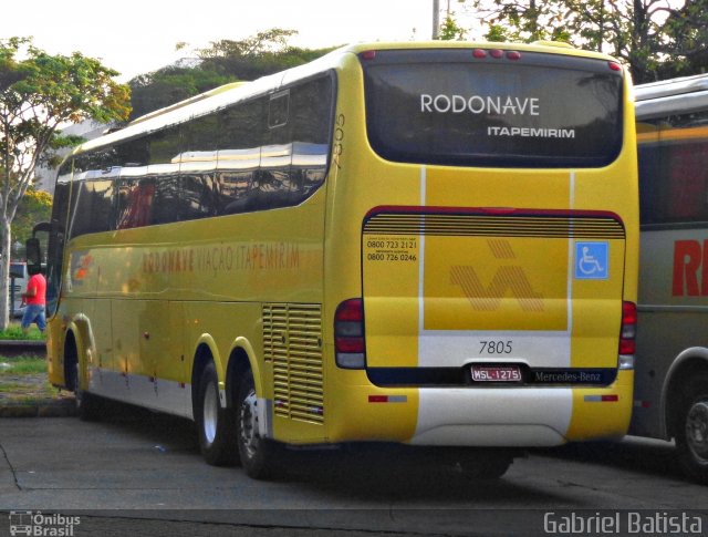 Viação Itapemirim 7805 na cidade de São Paulo, São Paulo, Brasil, por Gabriel Batista. ID da foto: 2833643.