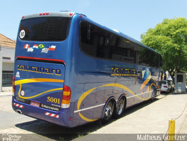 Zancanaro Turismo 5001 na cidade de Porto Alegre, Rio Grande do Sul, Brasil, por Matheus Goelzer. Número da foto: #2833826.