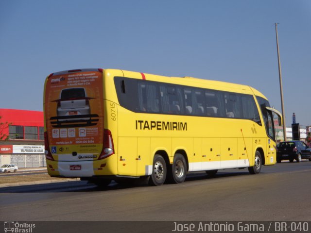 Viação Itapemirim 60715 na cidade de Valparaíso de Goiás, Goiás, Brasil, por José Antônio Gama. Número da foto: #2833055.