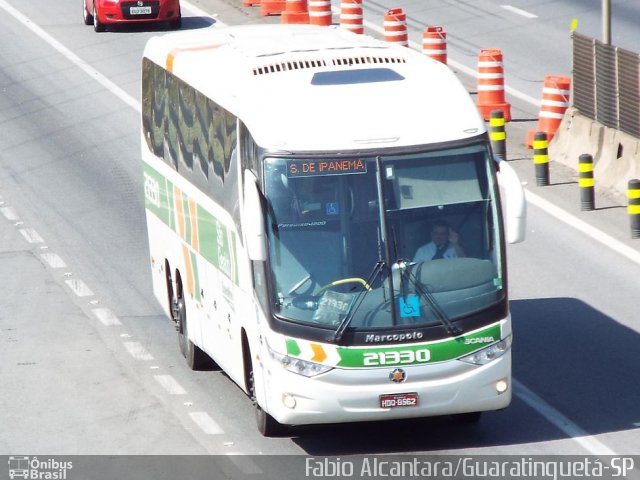 Cia. São Geraldo de Viação 21330 na cidade de Aparecida, São Paulo, Brasil, por Fabio Alcantara. ID da foto: 2834942.